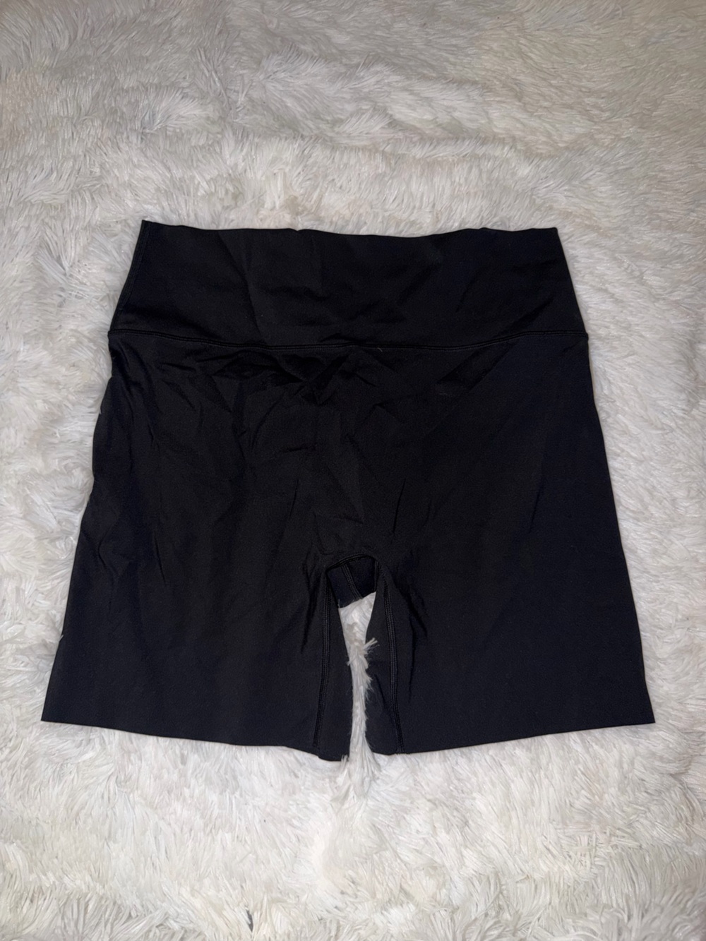 Offline by Aerie Black Biker Shorts w Raw Hem size XXL No Front Sean